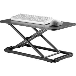Mount Plus KBT10 Ultra Slim 24" Laptop, Keyboard and Mouse Stand | Sit Stand Adjustable Riser for Standing Desks | Lifts Up to 15.6 inches in Height | 5 Height Levels Riser