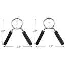 Barbell Clamps Dumbbell Spring Clip Circlip Collars 1 Inch Weight Bars Clips Fitness Weightlifting Lock Buckle 1 Inch for Standard Bar Barbell Strength Training Gym Accessory