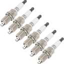 ECCPP Spark Plug Platinum Iridium Fit for 1999-2002 for Daewoo for Lanos 1.6L/L4,2001-2007 for Lexus for GS430 4.3L/V8 Replacement for 4589,IFR6T11 (6 Spark Plugs)