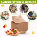 250 Pack Medium Paper Food Boats, 1lb Disposable Brown Kraft Paper Food Trays, Heavy Duty Serving Basket, Disposable Serving Boats for Party Snacks, Nachos, French Fries, Tacos, Popcorn