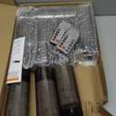 kakoya Flameless LED Candles with Timer 9 Pc Flickering Flameless Candles for Romantic Ambiance and Home Decoration Stable Acrylic Shell,with Embedded Star StringBattery Operated CandlesGrey