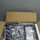 Furologee Console Table with Charging Station & 3 Fabric Drawers, 38'' Entryway Table with Storage Shelves and LED Light for Entry Way, Industrial Display Shelf for Hallway, Foyer, Rustic Brown