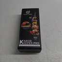 CLICK IT BBQ - Kabob Keeper Pro - Bamboo Skewers - Kebab Skewers with Innovative Stopper Disks to Lock Food in Place - 100 Count