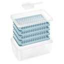 ESpaceLiving 4 Pack Ice Trays for Freezer,Round Ice Cube Trays for Freezer, Circle Ice Cube Tray for Chilling Drinks