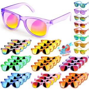 32 x GKTZ Kids Sunglasses Party Favors - Boys Girls Valentines Day Gifts, Neon Sunglasses with UV 400 Protection for Kids Classroom Favors Birthday Goodie Bags Stuffers - 32 Packs