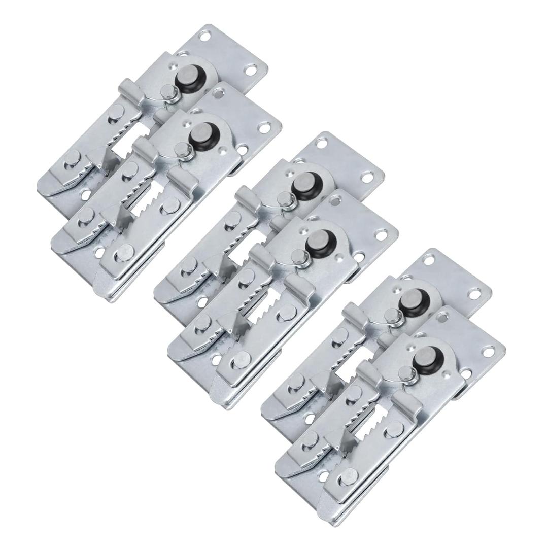 Sectional Couch Connectors  Heavy-Duty Metal Sofa Clips with Screws, Adjustable Interlocking Brackets to Keep Sectionals Together and Prevent Sliding (6 Pack)