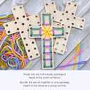 2 x He Is Risen Easter Decor  Religious Easter Cross Decoration for Home, Catholic Easterr Gift and Catholic Gifts, Christian Religious Easter Decorations, Easterr Basket Stuffers and Small Tree Ornament