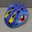 Toddler Helmet Kids Bike Helmet for 2 3 4 5 6 7 8 Years Old Girls with 3D Dinosaur Design Protective Gear Set and Safety Certified, Toddler Bike Cycling Skating Skateboard Scooter Helmet (Blue)