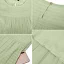 Newshows Women's 2024 Summer Midi Dresses Sleeveless Crewneck Beach Boho Casual Loose Long Flowy Tiered Sundress with Pockets (Green, S)