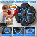 Music Boxing Machine for Kids, Bluetooth Wall Hanging Punching Game with Boxing Gloves, Cool Boxing Sport Toy for Boys Girls Ages 3-12+