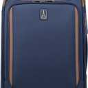Travelpro Crew Classic Lightweight Softside Expandable Carry on Luggage, 2 Wheel Upright Rollaboard Suitcase, Men and Women, Carry On 22-Inch, Patriot Blue