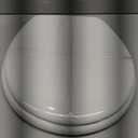 MAYFAIR 844CP 000 Edgewater Toilet Seat with Chrome Hinges will Never Come Loose, ROUND, Durable Enameled Wood, White