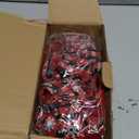 2 Pcs LED Large Red Christmas Bows Decorations, 20 X 12 Red Bow Linen Wreath with Bow Bells, Berry, Pine Cones for Christmas Tree Topper Outdoor Indoor Home Front Door Decor, 40 Warm Lights