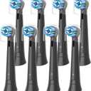 iO Brush Heads Compatible with Oral b iO Electric Toothbrushes, Replacement Toothbrush Head for 10/9N/9/8N/8/7N/7/6N/6/5N/5/4N/4/3N/3/2/MyWay Series, 8 Black