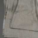 Unique Curtains 86 Inches Long for Living Room,Linen Farmhouse Modern Complete Blackout Custom Privacy Curtains for Windows Energy Efficient Closet Cover Pinch Pleated/Back Tab Birch Drapes 2 Panels (Natural)