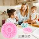 3 x Mujiang Orchid & Chrysanthemum Flower Fondant Molds Set of 4 - Silicone, Food Grade, Easy to Use & Clean, Heat Resistant - Perfect for Cake Decorating, Cupcake Toppers, Candy & Chocolate