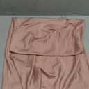 PRETTYGARDEN Women's Midi Satin Dress One Shoulder Spaghetti Strap Backless Ruched Summer Bodycon Dresses, L