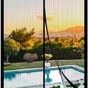 METAONLY Magnetic Screen Door Mesh 38" x 82" - Fits 36" x 80" Door Size, Works for Patio, Sliding Door, Keeps Bug Mosquito Out, Fresh Air Flow, Black