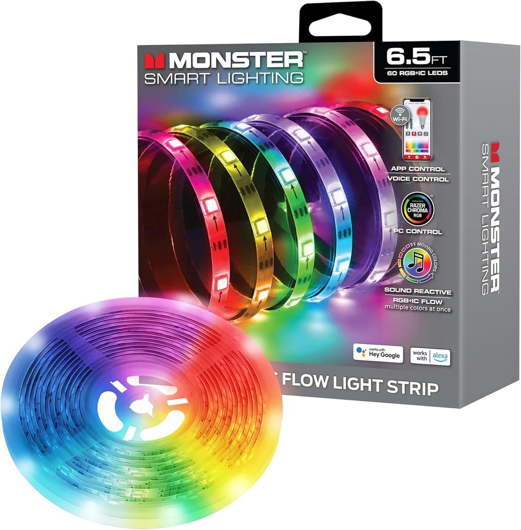Monster 6.5 Ft Multicolor Sound Reactive RGB