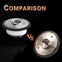 Engine Timing Chain KitCompatible with 2017-2020 Elantra & 2018-2021 Kona & 2019-2021 Velo-Ster & 2019-2022 Forte & 2017-2018 Forte5 2.0L L4 EngineReplace# 24350-2E700 24321-2E010 Set of 6