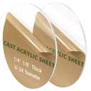 2 Pieces 1/8" Round Plexiglass Sheet, 12 Inch Diameter Clear Acrylic Circle, Round Cake Disk Acrylic Sheet, Plexiglass Table Top, Acrylic Backdrop
