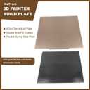 Magnetic PEI Build Plate 470x470mm Double Sided Textured Spring Steel Sheet with Adhesive Magnetic Base Flexible 3D Printer Bed for CR10 Maximum