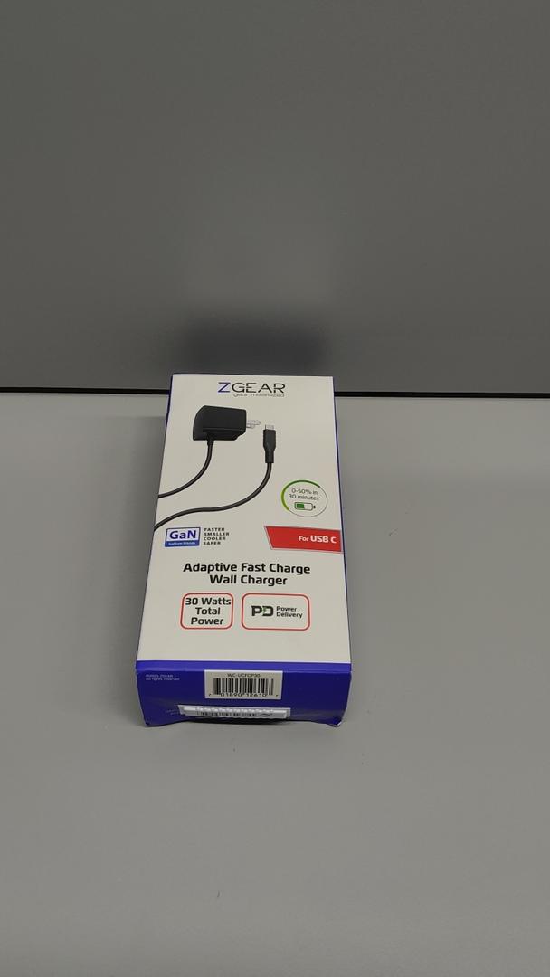ZGEAR Adaptive Fast Charge Wall Charger SB-C Power Supply 5V 3A 15W with 1.2m Long Cable