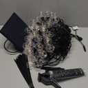 addlon 100FT Solar String Lights Outdoor with Remote, 54 LED Shatterproof Bulbs, Dimmable & Timable, 3 Light Modes, G40 Waterproof Solar String Lights for Outside Backyard Party Decor