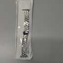 Moolia Luxury Bling Diamond Band Compatible with Apple Watch 42/41/40/38/46/45/44/49mmY-Shaped Metal Link with Crystals Women Replacement for iWatch Series 11 10 9 8 7 6 5 4 3 2 1 SE/Ultra(1/2/3) (Silver)