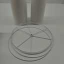 Set of 2 Pure White Linen Drum Lamp Shade 13" Top x 13" Bottom x 10" High (Spider) Contemporary Lamp Shades for Table Lamps & Bedside Lamps Replacement Lampshade In Hand Crafted-By GO&SO