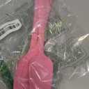 Silicone Spatulas Set, Rubber Spoon Spatula Heat Resistant Spoonula One Piece Design Seamless Spatula Non-Stick Scrapers Baking Mixing Tool (Pink)