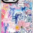 for iPhone 14 Pro Max Case, Coastal Collage Pattern, Military-Grade Drop Protection, Seaside Daydream Soft Slim TPU Protective Cover with Camera Protection for Women & Girls (BlueSummer)