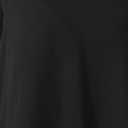 Allegra K Women's 3/4 Sleeve V Neck Chiffon Flowy Mesh Shirt Casual Loose Work Tunic Blouse Top (Black, S)