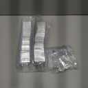 Zezzxu 100 Pack 2 oz Mini Dessert Cups with Spoons, Clear Plastic Reusable Small Square Party Serving Tiny Bowls for Individual Appetizers, Trifle, Cheesecake, Hors D'oeuvres