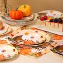 Friendsgiving Plates and Napkins Sets for 50 Guests, Thanksgiving Paper Plates and Napkins Party Supplies for Thanksgiving Friendsgiving Party Decorations
