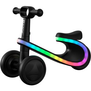 Razor Lightwave 3 Wheel Toddler Balance Bike, Seated Scooter, Multicolor LED Lights, Ages 12 to 30 Months, Tool Free Assembly