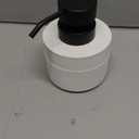 Resin Soap Dispenser for Bathroom, Hand Lotion Liquid Dispenser Easy-to-Press with Reusable Plastic Pump for Shampoo Bathroom Kitchen Countertop Anti-Slip Rust-Proof 12.5 oz White (single pack)