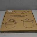 Glass Lid for Large Pots and Pans, 14.25 Inch Cover for Replacement, Commercial Lid for Cookware, Frying Pans, Stockpot, Dishwasher Safe and Oven Safe up to 400F Fit Inner Dia14 to 14.4 Inch