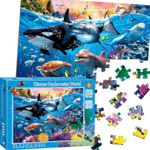 Ravensburger Caribbean Smile - 60 Piece Jigsaw Puzzle for Kids | Unique Piece Design | Anti-Glare Surface | Skill-Building, Fun Activity