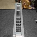 20" x 4" Galvanized Steel Spiral Duct Air Vent Grille Cover - Fully Adjustable Double Deflection HVAC Air Supply [Outer Dimensions: 22w X 6" h]