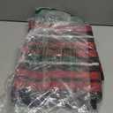 WAYYE Buffalo Plaid Outdoor Rug 27" x 20" Red & Black White Checkered Area Rug Washable Doormats Indoor Outdoor Rugs for Layered Front Door Mats, Porch, Entryway, Kitchen, Farmhouse