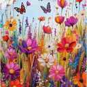 ossomo Diamond Painting Kits for Adults, DIY 5D Full Drill Colorful Colorful Flower Sea Butterfly Dance Diamond Art Kits Diamond Dots Pictures Perfect for Relaxation and Home Wall Decor 30x40cm