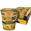 Nissin Cup Noodles Stir Fry Rice with Noodles, Thai Yellow Curry, 2.61 Ounce (Pack of 6)