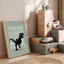 3Pcs Nursery Dinosaur Canvas Wall Art Bronto,Trike,T.rex Painting Picture Wall Decor Adorable Toddler Dino Poster Print Artwork for Kids Boys Room Nursery Classroom Playroom Home Decoration (1216in)