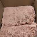 Muddy Mat® | Super Water Absorbent Door Mat Indoor, Microfiber Quick Dry Chenille Entryway Rug, Slip Resistant Front Door Mat, Indoor Mats for Entryway, Machine Washable Pet Rug, Peach 48" x 72"