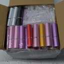 105 Pcs 5ml Refillable Perfume Atomizer Mini Refillable Travel Spray Bottle Portable Bottle Bulk with 105 Pcs Perfume Dispenser Pump Transfer Tool for Outgoing, Mixed Color