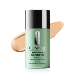 Clinique Redness Solutions Liquid Foundation Makeup Broad Spectrum SPF 15 With Probiotic Technology For Redness-Prone Skin| Medium Coverage + Natural Finish (AA Calming Alabaster - very fair, cool-neutral undertones)