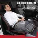 Car Seat Cover Full Set - Luxury Breathable Waterproof Faux Leatherette Car Seat Covers Cushion Protectors with Lumbar Support,Universal Fit for Most Cars SUV Trucks