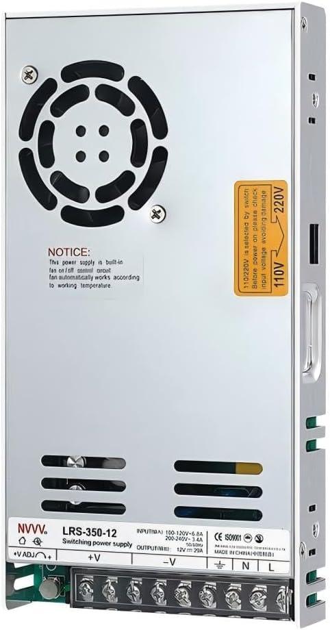LRS-350-12 Switching Power Supply 12V 29Amp Enclosed Switchable Power Supply