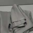 OVZME Grey Blackout Curtains for Bedroom 72 Inch Length 2 Panels Set, Solid Thermal Insulated Energy Saving Window Curtains for Living Room, Dual Rod Pocket Window Drapes, Grey, 2x40Wx72L Inches